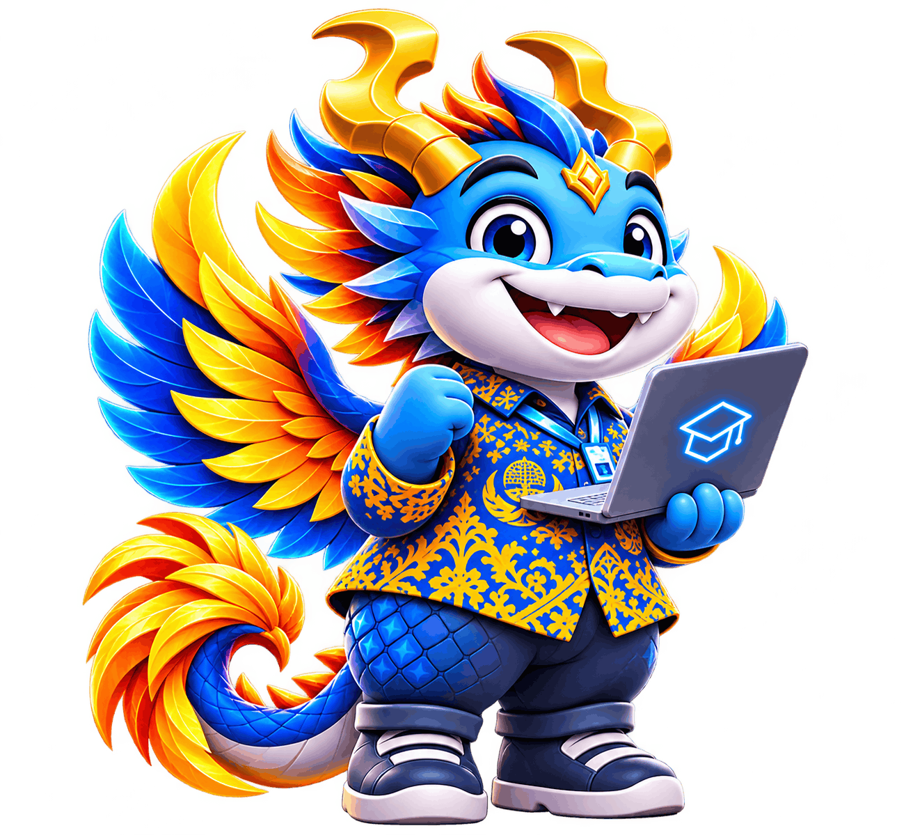 Maskot representasi proyek Digital Tools